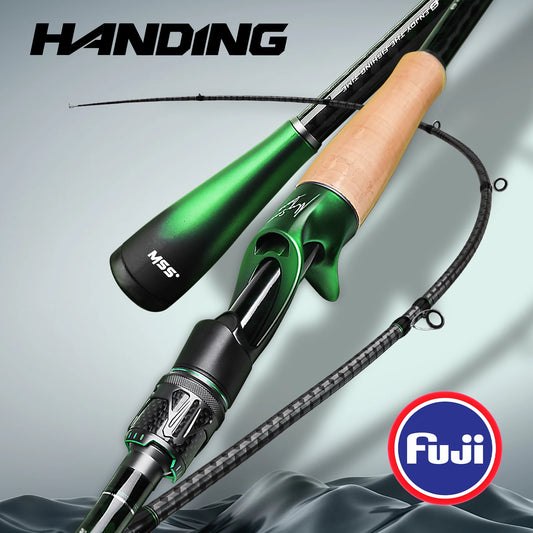 HANDING Magic Soul Spinning Rod, Toray 30+36T Carbon Fiber Tournament-Grade Fishing Rod, Fuji Alconite Guides, Fast Action Rod