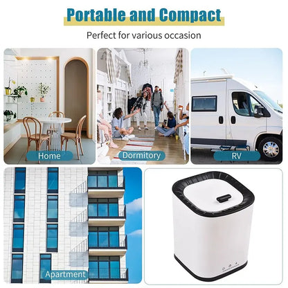 Portable Washing Machine for Underpants Underwear Sock 2L Capacity Mini Laundry Machine Turbine Washer for Home Dormitory