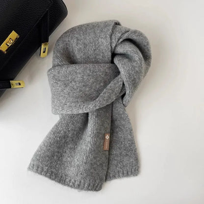 2024 Ladies Cashmere Blend Scarf Women Winter Luxury Solid Color Shawl Wraps Female Warm Thick Wool Neckerchief Blanket Pashmina