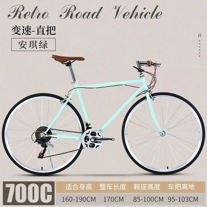 700C Road Bike Professional Vintage 21 Speed Bicycle Down Tube Shifter Alloy Frame Race Cycle Road Bike for Men