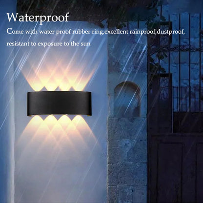 Outdoor Indoor LED Wall Light 2W 4W 6W 8W 10W 85-265V Up Down White Black Modern Light For Home Garden Bedroom Corridor