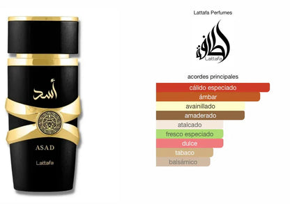 ASAD perfume Arabe lattafa EAU men 100ML