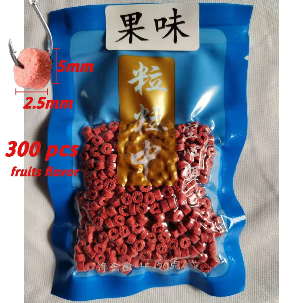 Fishing Feed Attractant Hollow Granular Lure Nutrition Food Fishy Flavor Scent Pesca Carp Atomization Fiber Bite Hook Soft Bait