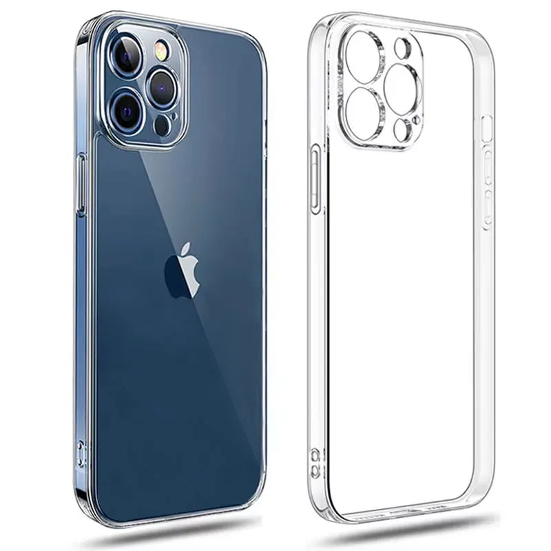 Ultra Thin Clear Phone Case For iPhone 11 12 13 14 15 16 Pro X XR XS Max Mini 7 8 Plus SE Silicone Soft Transparent Back Cover