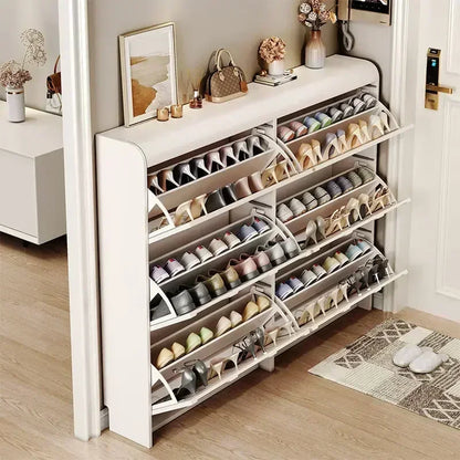 Minimalist Design Wood Shoe Cabinets Living Room Cabinets Shoes Organizers Storage European Style White Organizadores Furniture