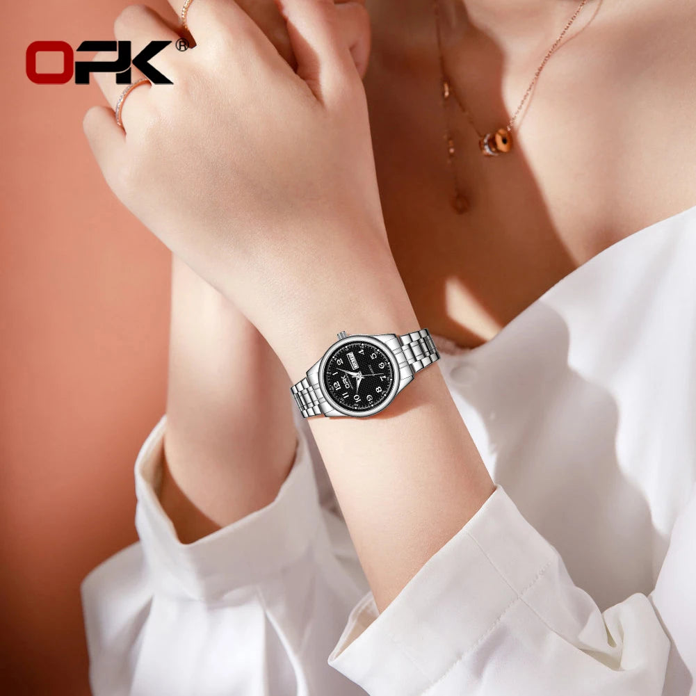 OPK 8110 Watch For Women Quartz Watch Waterproof Classic Luxury Brand Ladies Watch Stainless Steel Strap Watches Reloj Mujer