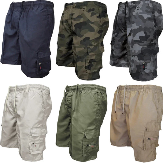 Men's Tactical Cargo Shorts Fashion Pocket Military Shorts Summer Camouflage Jogging Sports Casual Male Work Hiking Short Pants