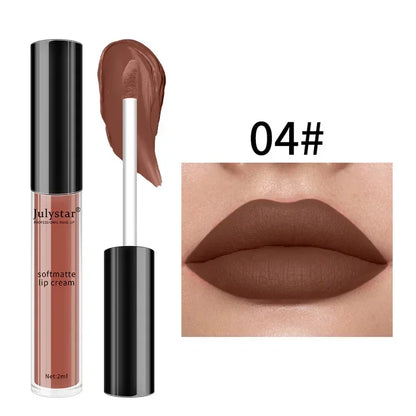 1pc Waterproof Liquid Lipsticks Lip Makeup Matte Velvet Lipstick Lip Gloss Red Sexy Cosmetic 6 Colors Long Lasting Lip Glaze