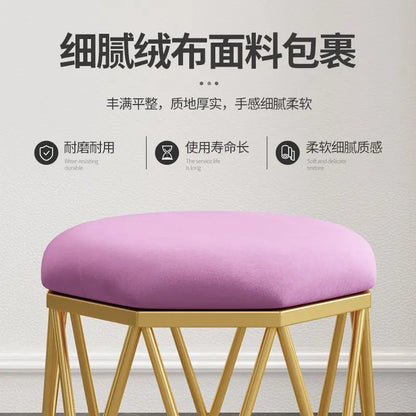 Dressing stool light luxury makeup stool dressing table stool modern manicure chair girl simple bedroom and household stool