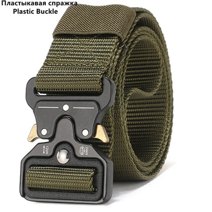 Men's Belt Outdoor Hunting Tactics Belt Multi functional Buckle Nylon Belt High Quality Marine Corps Canvas Belt