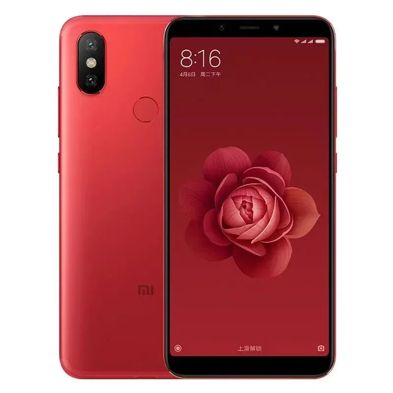 Original Xiaomi 6X 6GB 128GB Global Rom 20 million pixels celular googleplay Fingerprint Octa-core 4G Smartphone