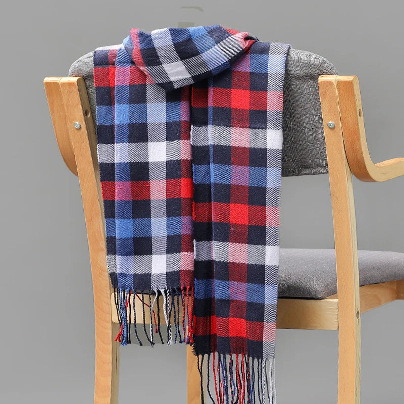 180*35cm Luxury Brand fashion classic lattice men soft scarf cashmere plaid scarves shawl UNISE wraps pashmina headband muffler