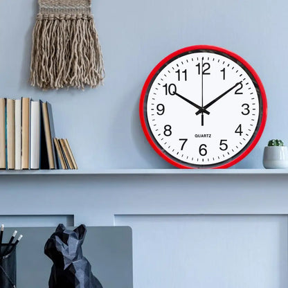 Round Clock Silent Wall Clock Large Number Round Wall Clock for Home Office Decoration Silent Non-ticking 8 Inch Hanging Clock