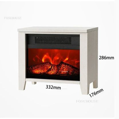 Nordic Electric Fireplaces Heater Home Small Decorative Fake Fireplace Stove Office Desktop Electric Heater Room Decoration Y