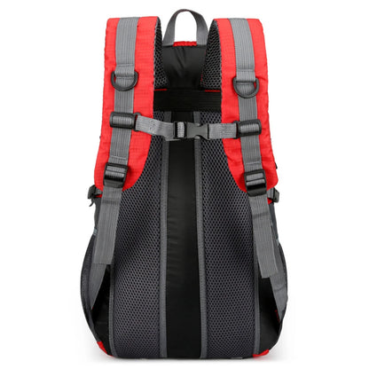 Polyester Climbing Rucksack Large Capacity Trekking Backpack Wear-resistant Layered Storage Lightweight for Outdoor Activities