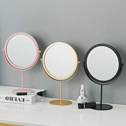 Metal Decorative Mirror Lady Desktop Makeup Crafts Dimensional Home Decor Accessories