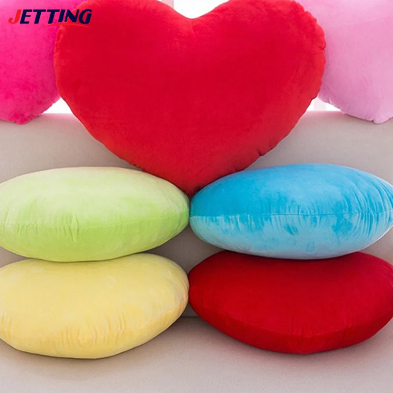 Cute Heart Shaped Plush Pillow Soft Sleeping Pillow Living Room Decor Valentines Day Gifts Comfortable Love Pillow Sofa Cushion