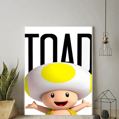 Classic Anime Movie Art Mario Poster Prints Playroom Canvas Paintings Wall Picture Living Room Kids Bedroom Home Decor Cuadros