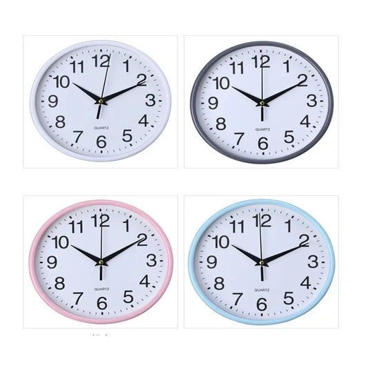 8 Inch Large Vintage Round  Modern Decoration Home Bedroom Retro Time Kitchen Nordic Wall Clock Non-Ticking Quartz Clock