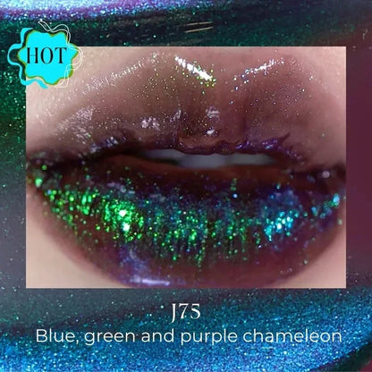 Girlcult Mirror Long-Lasting Chameleon Lip Gloss Waterproof Lip Tint Moisturizing Shine Glitter Lipstick Women Makeup Cosmetics