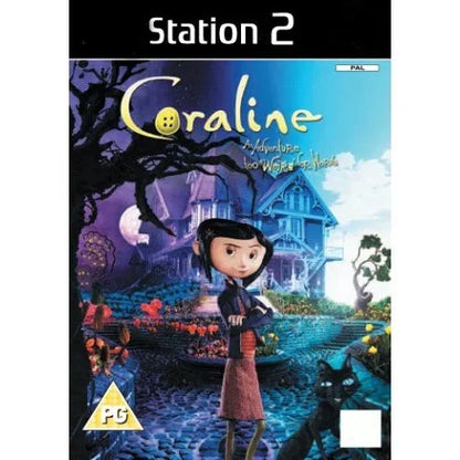 PS2 coraline With Manual PAL Copy Disc Game Unlock Console Station 2 Retro Optical Driver Video Game Machine parts