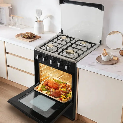 52L Electric Integrated Multi Functional Household Kitchen with Baking Plate Portable Food Steaming Baking Large Capacity Oven