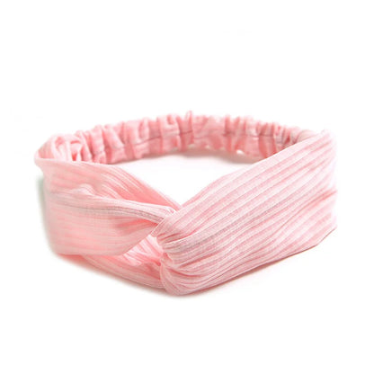 Women Headband Cross Top Knot Elastic Hair Bands Soft Solid Color Girls Hairband Hair Accessories Twisted Knotted Headwrap