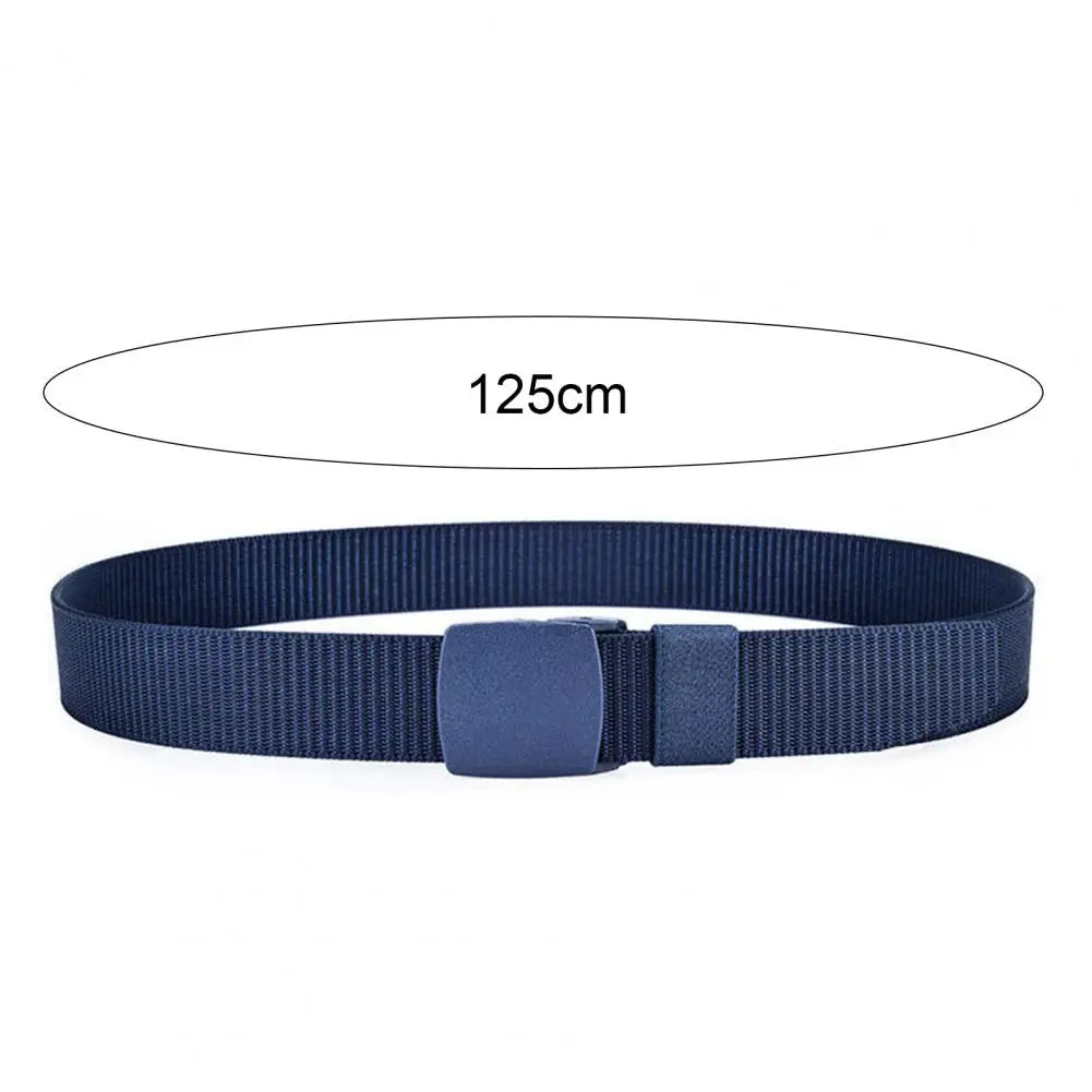 Men Belt Adjustable Exquisite Buckle Male Jeans Belt Lightweight All Match Comfortable Waist Belt For Daily Wear