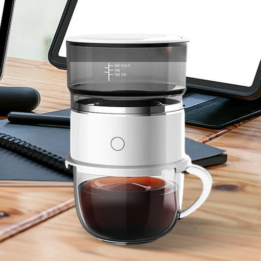 Cafetera portátil de infusión manual para exteriores, minicafetera automática con gotero, cafetera, molinillo para viajes en casa