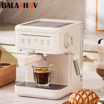 20Bar Electric Italian Coffee Machines Professional Espresso Coffee Maker Semi Automatic Milk Frother Cappuccino Latte Maker