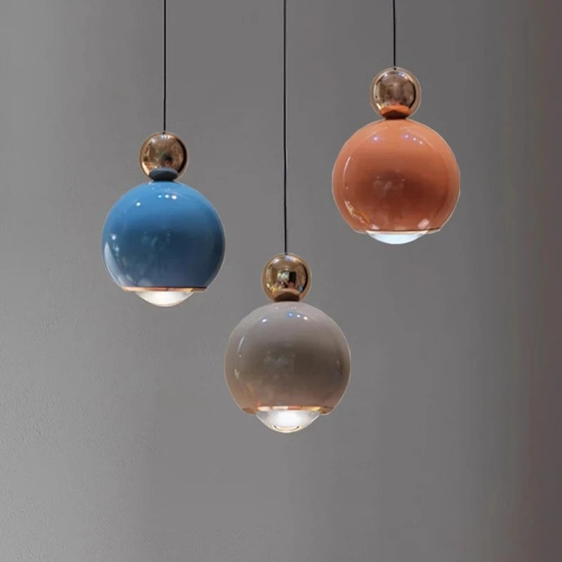 Nordic Fashion Aluminum Acrylic Spherical LED Decor Home Pendant Lamp Corridor Bedroom Foyer Lighting Fixtures Dropshipping