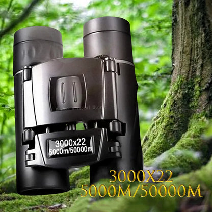 3000X22 50000m Zoom BAK4 HD Professional Powerful Binoculars Long Range Prismatic Telescope Portable Monocular Hunting