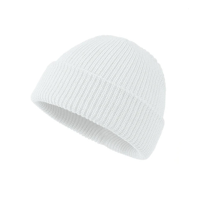 Rimiut Knitted Hat for Men & Women Caps Wool Fashion Simple Warm Skullies Beanies Solid Autumn Winter Beanie Cap Trendy Style