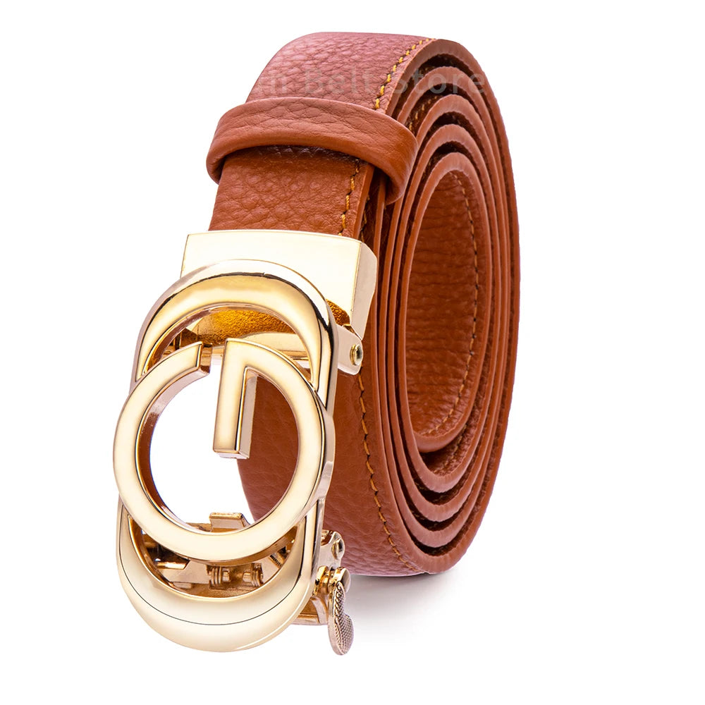 Women Belt Luxury Brand Cowhide Leather Top Quality Classic Pin Buckle Belts New Fashion Female Waistband women luxury belt