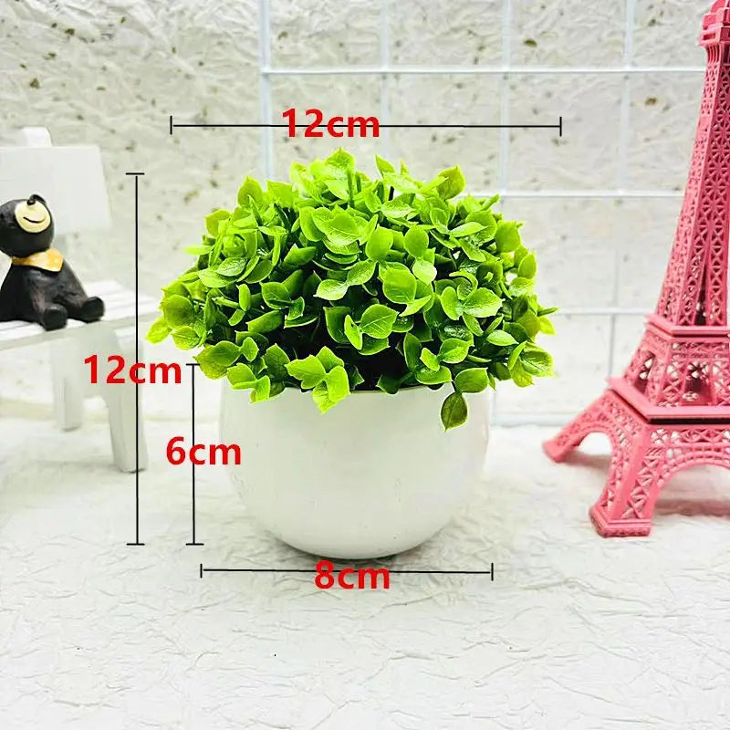 Beautiful Energetic Artificial Bonsai Vivid Decorative Non-fading Greening Table Centerpieces Imitations Plants Office Decor