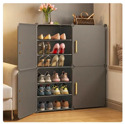 Modern Foldable Cabinets Of Home Living Corridor Multilayer Dust Proof Shoe Storage Rack For Your Room Simplicity Hallway Shelf