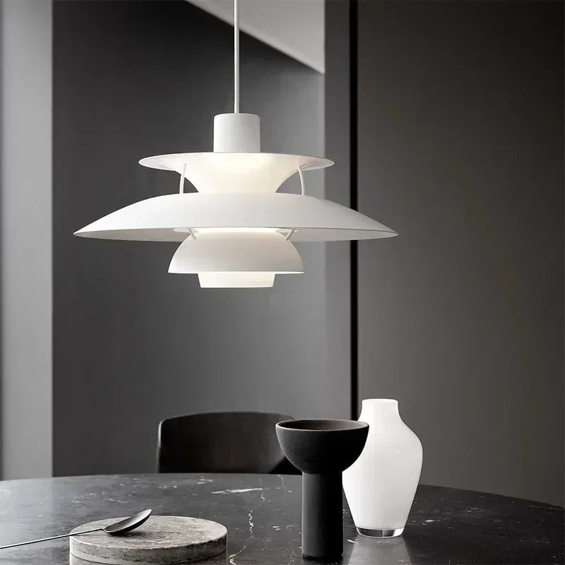 Nordic Chandelier PH5 Danish  Flying Saucer Design Bedroom Simple Modern Restaurant Bar Bedside Lamps Room Decor Pendant Light