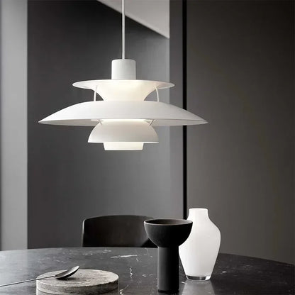 Nordic Chandelier PH5 Danish  Flying Saucer Design Bedroom Simple Modern Restaurant Bar Bedside Lamps Room Decor Pendant Light