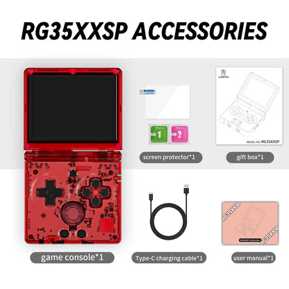 RG35XXSP Fold Handheld Game Consoles 3.5 Inch 640*480 IPS Screen 3300mAh Linux System HDMI-TV Output Retro Video Game Player