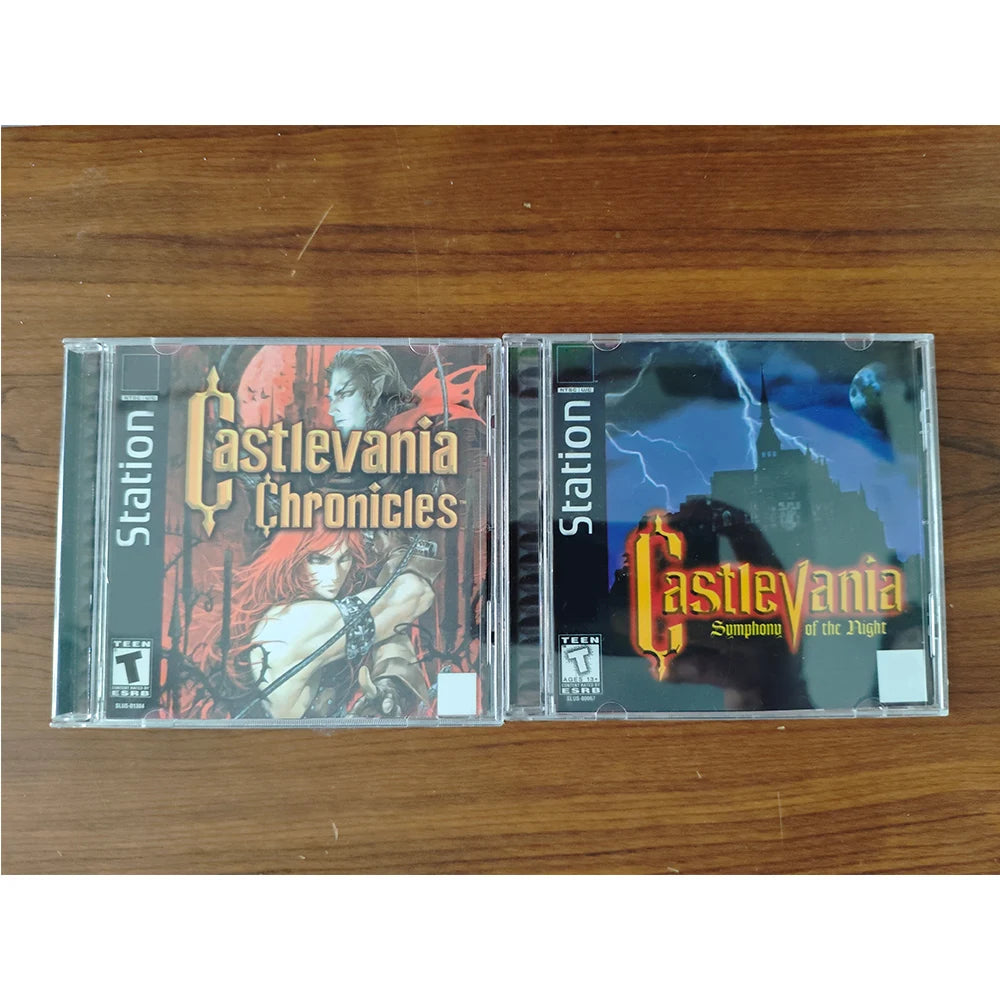 PS1 Copy Game Disc Castlevania Series with Manual Unlock Console Station1 Retro Optical Driver Video Game Parts