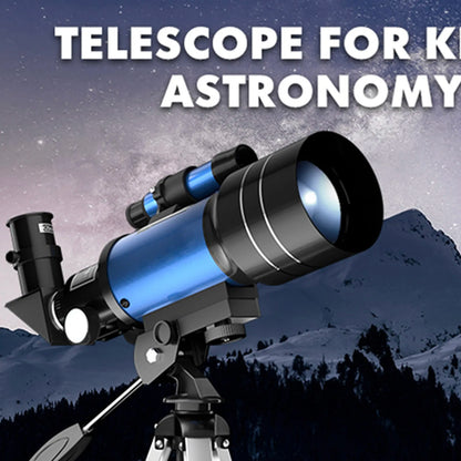 Professional Astronomical Telescope F30070 Monocular 150 Times Zoom HD Night Vision View Moon Star AZM70300 Stargazing