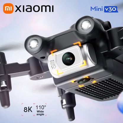 XIAOMI Mini V30 Drone 8K Aerial HD Profesional RC Drones Five-sided Obstacle Avoidance Helicopter Convenient UAV Christmas Gift