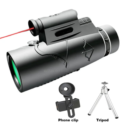 50X60 Zoom HD Powerful Binoculars Long Range Portable Professional Telescope Monocular Low Night Vision for Hunting