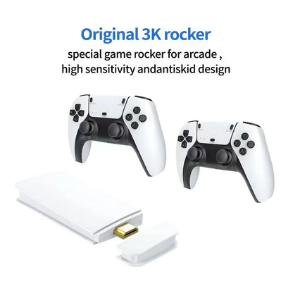 LooXArcade© M15 Game Stick Mini TV Handheld Game Console Wireless Gamepads Video Game 64G 20000+ Retro Game HD Output Two-player for PS1 Etc