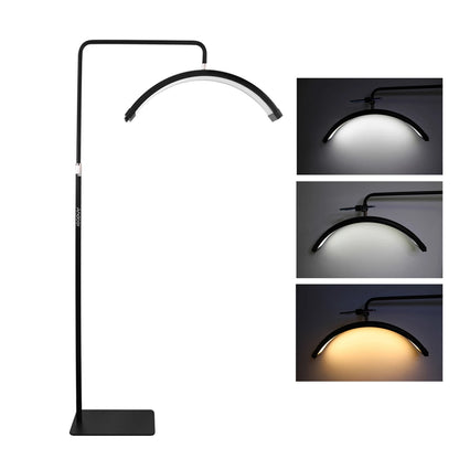 Andoer HD-M6X 36W Floor LED Video Light Half-moon Shaped Fill Light 3200K-5600K Dimmable with 180cm/ 70.9in Metal Light Stand