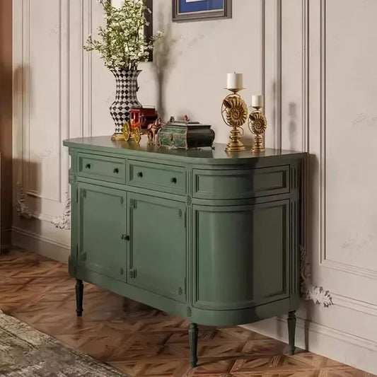 Living Room Cabinet Vintage Nordic Green Home Organization Cabinets