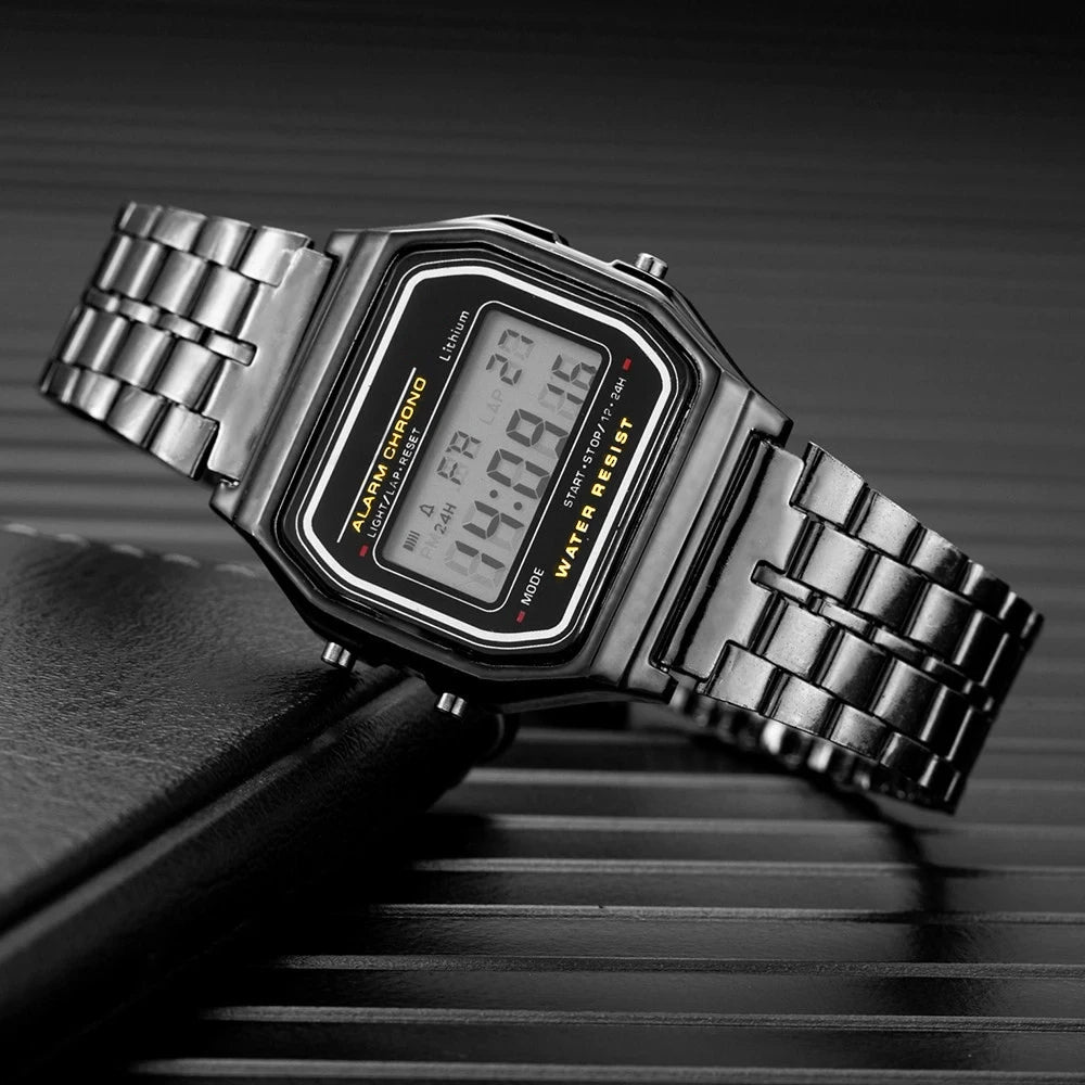 2024 Digital Watches For Men Sports Waterproof Bracelet Clock Gold Electronice LED Wristwatch Women Casucal montre homme relogio