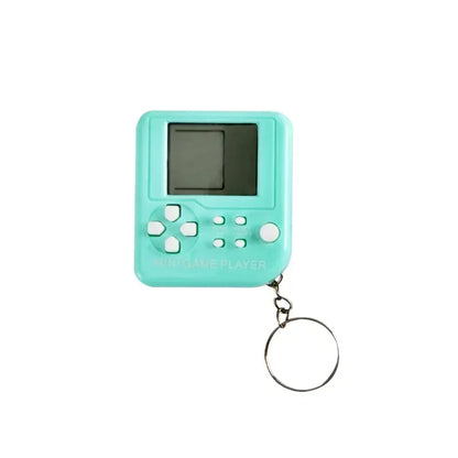 Portable Mini Classic Pocket Keychain Ring Anti Lost Retro Nostalgic Video Handheld Game Console Machine Kids Toys Gaming Player