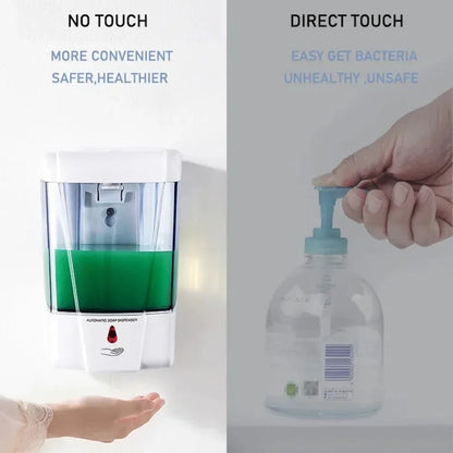 Automatic Liquid Soap Dispenser Touchless Sensor Bathroom Smart Soap Machine 700ML Electric LiquidSoap Dispenser Pump Container