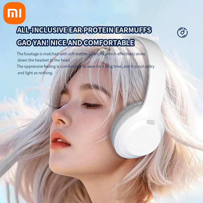 Xiaomi 5W Wireless Headphones Bluetooth5.3 Earphones Foldable Earbuds 40mm Driver Game Music Over Ear Stereo Headset With Mic